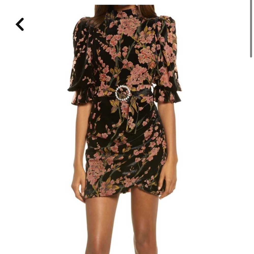 Floral Open Back Velvet Dress
LAVISH ALICE size 6 pre owned non smoking house